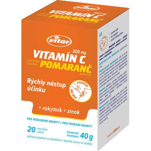 VITAR Vitamin C 300mg+buckthorn+zinc 20x2g